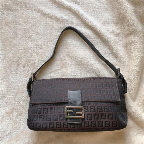 black vintage fendi baguette|genuine fendi baguette.